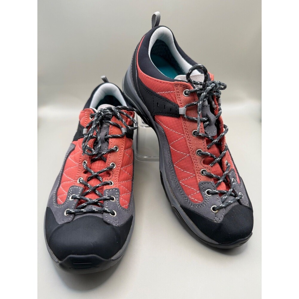 Asolo Shiver Womens Size 8.5 Red GoreTex Hiking Vibram Lace-Up Trail Running
